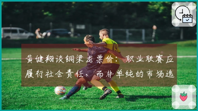 黄健翔谈铜梁龙票价：职业联赛应履行社会责任，而非单纯的市场选择